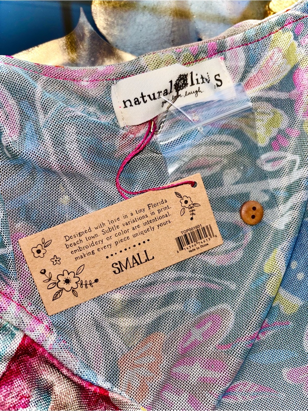 Natural Life “Sierra” Ruffle Mesh Top - Picture 14 of 14